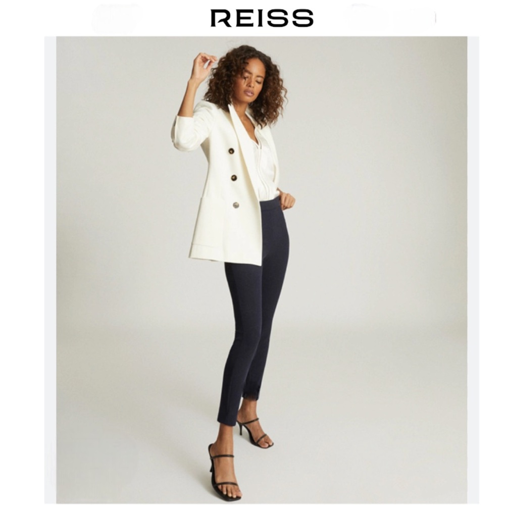 REISS Slim Leg Trouser Ankle-Length Tailored Pants - Size 0